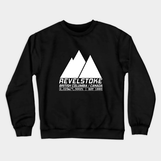 Ski Revelstoke British Columbia Canada Skiing and Snowboarding Crewneck Sweatshirt by ChrisWilson